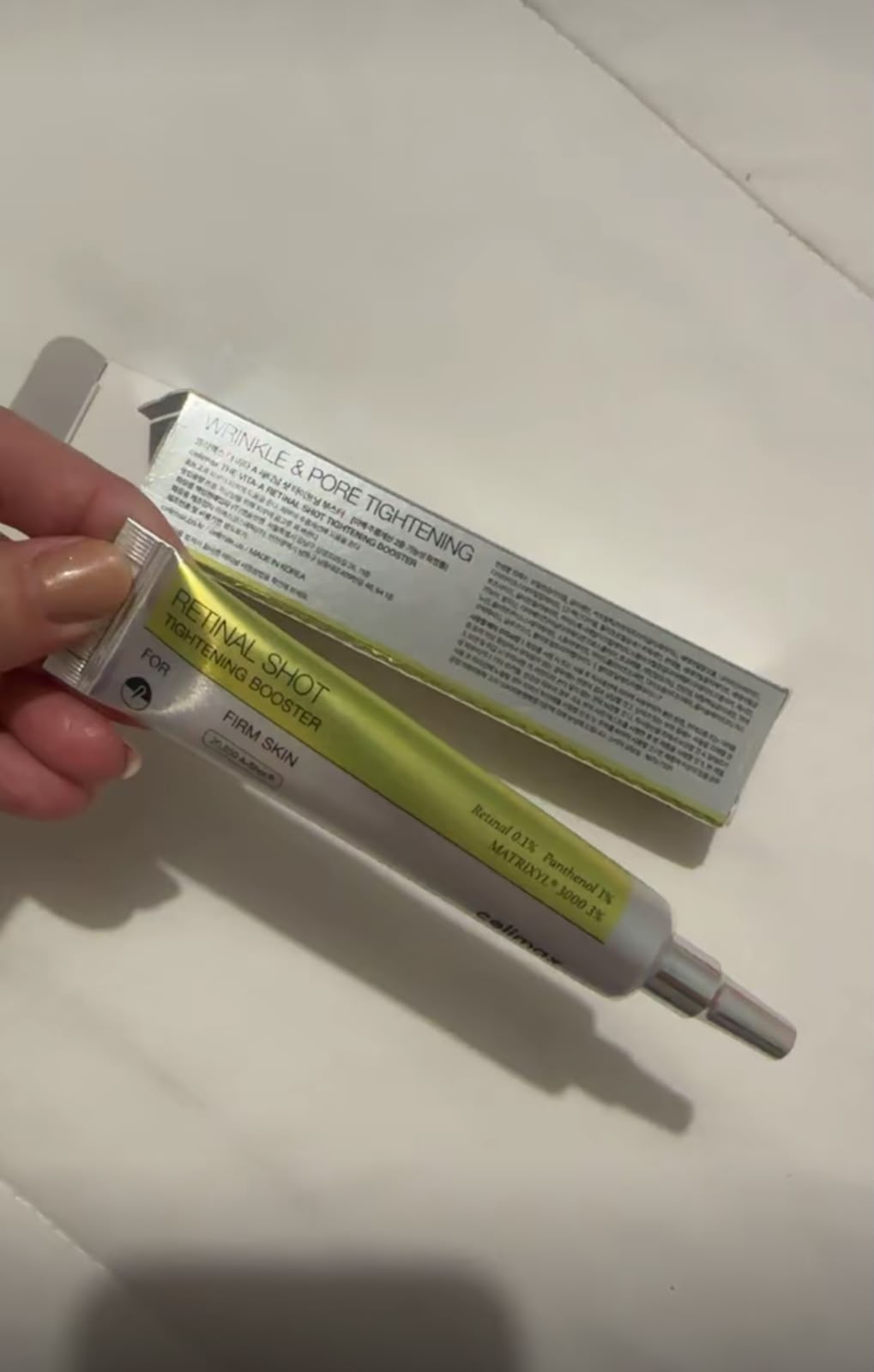 Celimax The Vita-A Retinal Shot Tightening Booster 15ml tubo e caixa